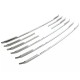 Set de 8 ornamente grila/masca fata cromate din inox pentru Ford Tourneo 2, Ford Tourneo Courier din 2023