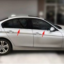 Set de 4 ornamente chedere/geamuri crom pentru BMW Seria 3 F30 din 2011-2019