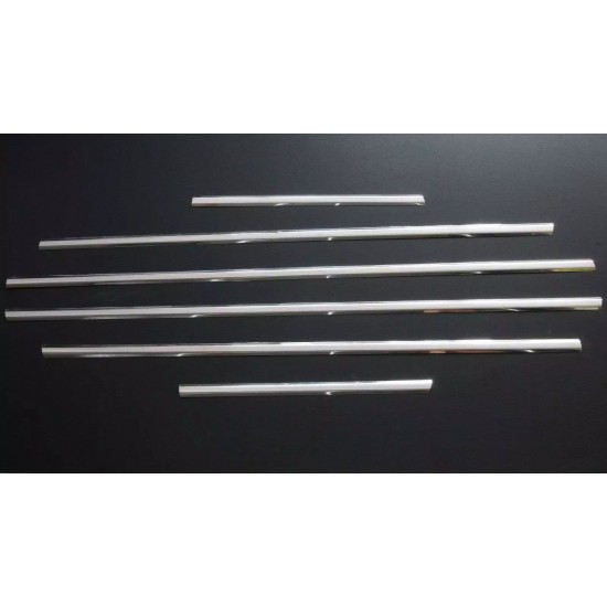 Set de 6 ornamente chedere/geamuri crom pentru BMW X5 E53 din 1999-2006