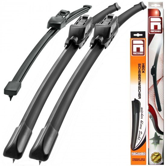 Set de 3 stergatoare premium parbriz si luneta pentru Audi Q2 din 2016 - 600/475 mm si 325 mm