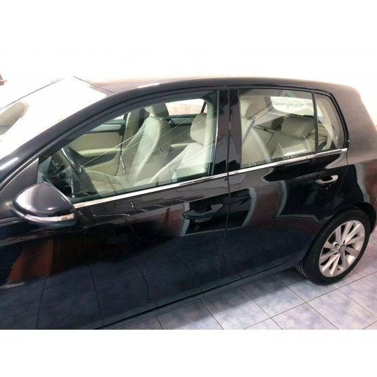 Set de 4 ornamente chedere/geamuri crom pentru VW Golf VI, 6 hatchback din 2008-2012