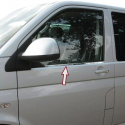  Set de 2 ornamente chedere/geamuri crom pentru VW T5, T6 cu doua usi