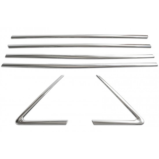 Set de 6 chedere cromate geamuri, usi pentru Opel Grandland X din 2017