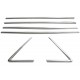 Set de 6 chedere cromate geamuri, usi pentru Opel Grandland X din 2017