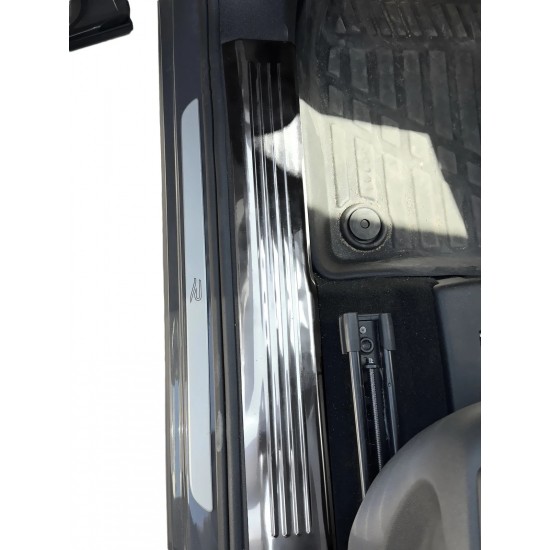 Set de 4 protectii praguri cromate din inox pentru VW Tayron din 2024