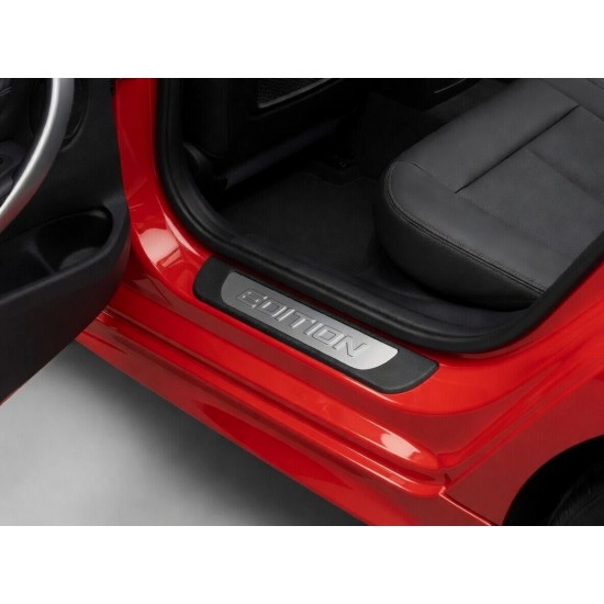 Set de 4 protectii universale pentru praguri din ABS si inox mat, stil EDITION