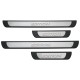 Set de 4 protectii universale pentru praguri din ABS si inox mat, stil EDITION