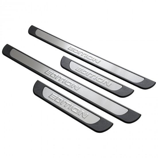 Set de 4 protectii universale pentru praguri din ABS si inox mat, stil EDITION