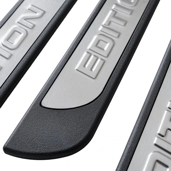 Set de 4 protectii universale pentru praguri din ABS si inox mat, stil EDITION
