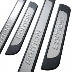 Set de 4 protectii universale pentru praguri din ABS si inox mat, stil EDITION