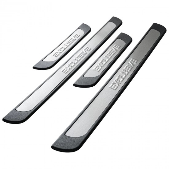 Set de 4 protectii universale pentru praguri din ABS si inox mat, stil EXCLUSIVE
