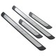 Set de 4 protectii universale pentru praguri din ABS si inox mat, stil EXCLUSIVE