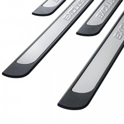 Set de 4 protectii universale pentru praguri din ABS si inox mat, stil EXCLUSIVE