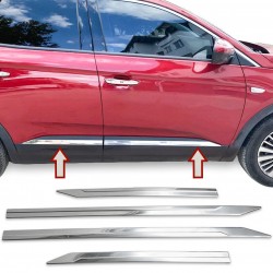 Set de 4 ornamente cromate bandouri usi/portiere pentru Opel Grandland X din 2017