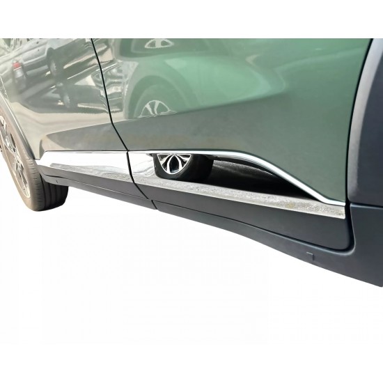Set de 4 ornamente cromate din inox bandouri usi/portiere pentru Ford Tourneo Courier 2, Transit Courier din 2023