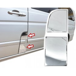 Set de 2 ornamente cromate din inox portiera/capacul la rezervor pentru Mercedes Vito, Viano W639 din 2003-2014