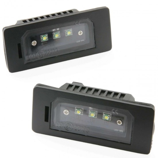 Set de 2 lampi numar LED CREE premium pentru BMW seria 1, 2. F22, F23, 3 F30, F31, E901, E91, 5 F10, F11, E39, E60, E61, X1 E84, F48, X3 F25, G01, X4, X5 E70, F15, G05, X6