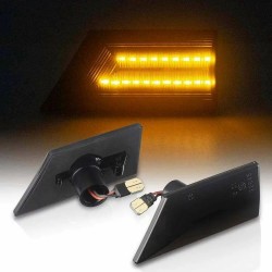 Set de 2 Lampi semnalizare laterala/aripi LED fumurii pentru Opel Signum, Vectra C din 2002-2008