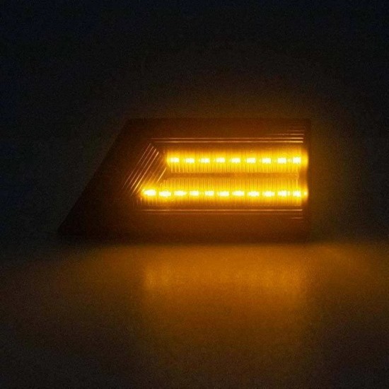 Set de 2 Lampi semnalizare laterala/aripi LED fumurii pentru Opel Signum, Vectra C din 2002-2008