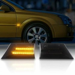Set de 2 Lampi semnalizare laterala/aripi LED fumurii pentru Opel Signum, Vectra C din 2002-2008