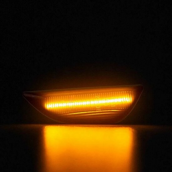 Set de 2 Lampi semnalizare laterala LED fumurii pentru Opel Mokka, Mokka X, Chevrolet Trax din 2012
