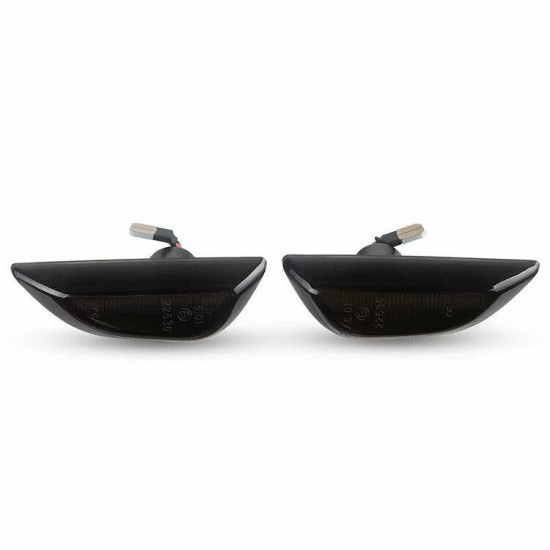 Set de 2 Lampi semnalizare laterala LED fumurii pentru Opel Mokka, Mokka X, Chevrolet Trax din 2012