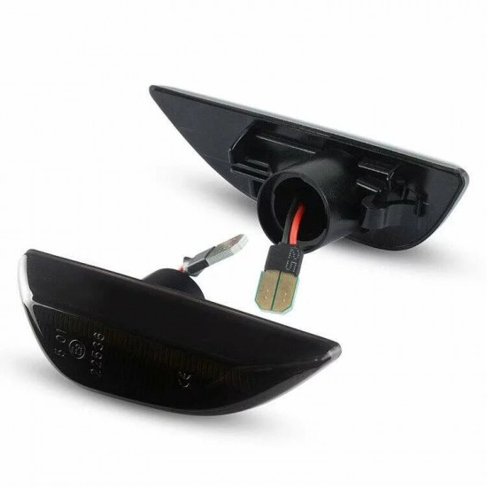 Set de 2 Lampi semnalizare laterala LED fumurii pentru Opel Mokka, Mokka X, Chevrolet Trax din 2012