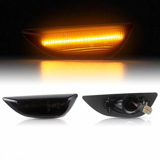 Set de 2 Lampi semnalizare laterala LED fumurii pentru Opel Mokka, Mokka X, Chevrolet Trax din 2012