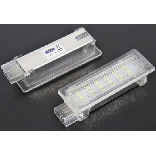 Set de 2 lampi LED iluminat interior picioare/pedale pentru BMW  Seria 4 F32, F33, F36, F82, F83, Seria 7 F01, F02, F03