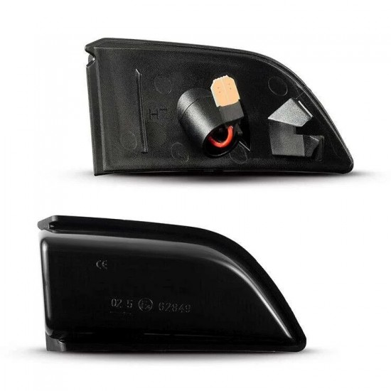 Set de 2 Lampi semnalizare oglinda LED fumurii pentru Volvo XC90 din 06.2006-2015, XC70 din 1997-2016