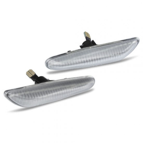 Set de 2 Lampi semnalizare aripa/laterala LED pentru BMW Seria 5 E60, E61, Seria 1 E81, E82, X1 E84, X3 E83, X5 E53, Seria 3 E36, E46, E90, E91
