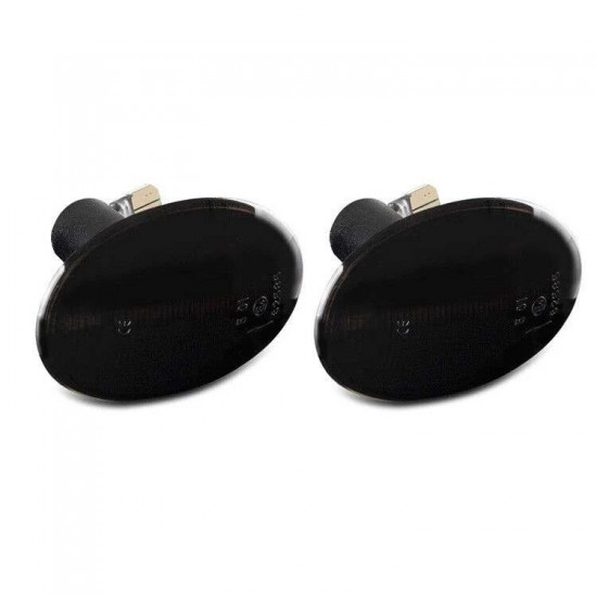 Set de 2 Lampi semnalizare laterala LED fumurii pentru Mini Clubman R55, R56, Cabriolet R57, Coupe R58, Roadster R59
