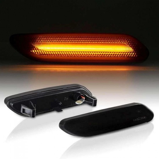 Set de 2 Lampi semnalizare aripa/laterala LED fumurii pentru BMW Mini Countryman R60, Paceman R61