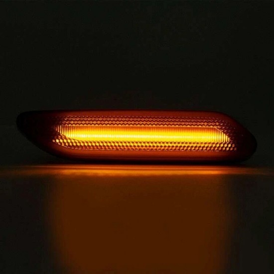 Set de 2 Lampi semnalizare aripa/laterala LED fumurii pentru BMW Mini Countryman R60, Paceman R61