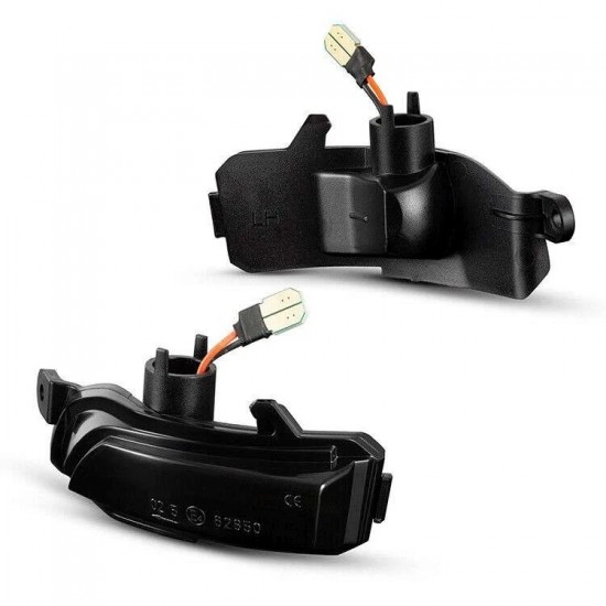 Set de 2 Lampi semnalizare oglinda LED fumurii pentru Skoda Fabia III din 2014-2021, Rapid NH din 06.2015, Seat Toledo NH din 10.2015