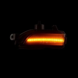 Set de 2 Lampi semnalizare oglinda LED fumurii pentru Skoda Fabia III din 2014-2021, Rapid NH din 06.2015, Seat Toledo NH din 10.2015