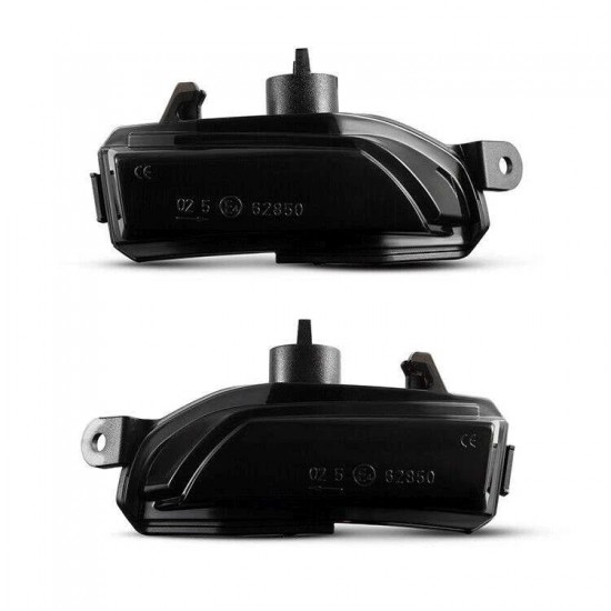 Set de 2 Lampi semnalizare oglinda LED fumurii pentru Skoda Fabia III din 2014-2021, Rapid NH din 06.2015, Seat Toledo NH din 10.2015