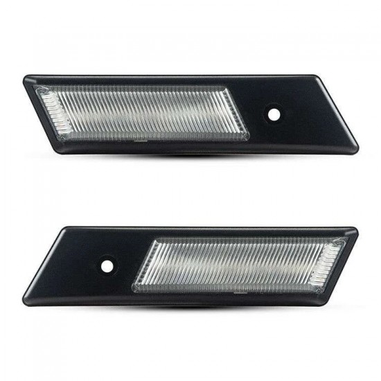 Set de 2 Lampi semnalizare laterala/aripi LED pentru BMW Seria 3 E36 din 1990-1996, Seria 5 E34 din 1987-1996, Seria 7 E32 din 1992-1994