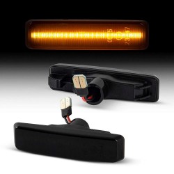 Set de 2 Lampi semnalizare aripi/laterala LED fumurii pentru BMW E39 Berlina/Break din 1994-2004