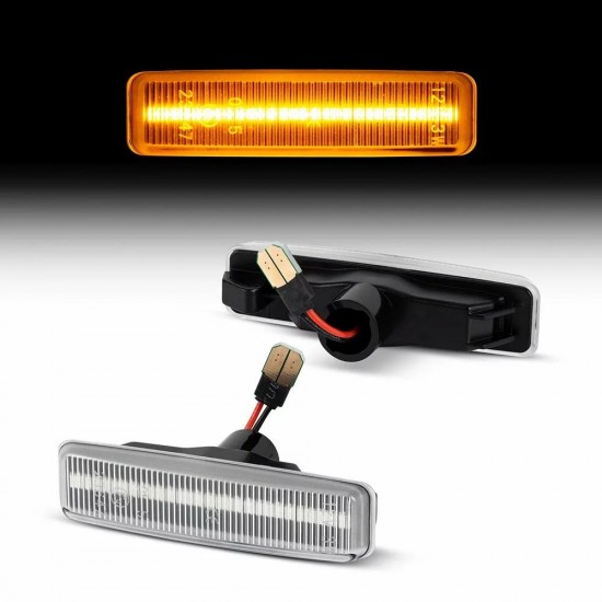 Set de 2 Lampi semnalizare aripi/laterala LED pentru BMW E39 Berlina/Break din 1994-2004
