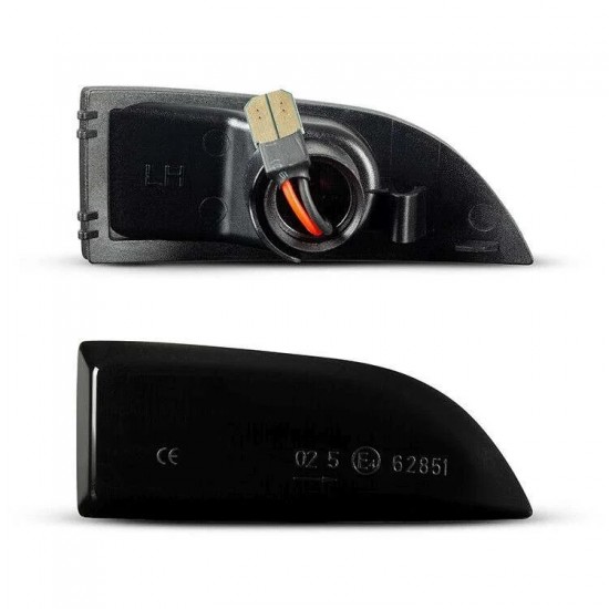 Set de 2 Lampi semnalizare oglinda LED fumurii pentru Renault Latitude, Megane III, 3, Fluence, Scenic III, 3, Laguna III, 3