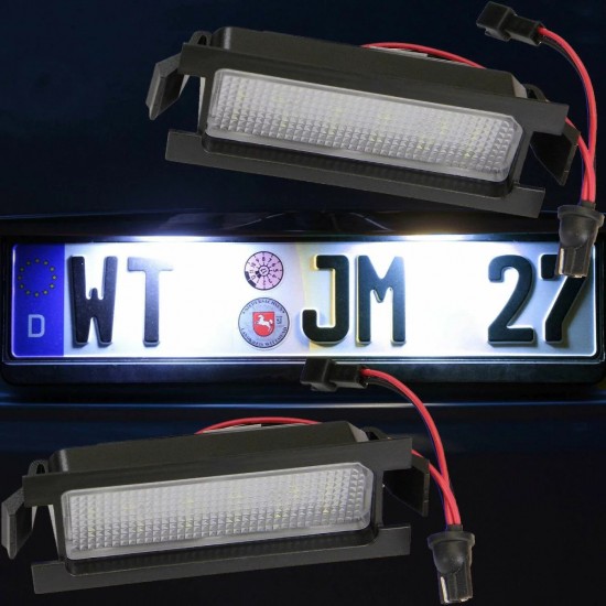 Set de 2 Lampi numar LED pentru Kia Ceed din 2012-2018, PRO ceed 2006-2011, Rio din 2011-2017, Hyundai Accent din 2010-2017, Elantra GT din 2013-2017, I30 Sedan din 12.2012-2015