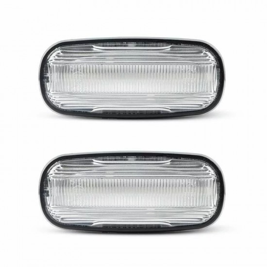Set de 2 Lampi semnalizare laterala/aripi LED pentru Land Rover Discovery 2, Freelander 1, Defender, Rover 45, 75