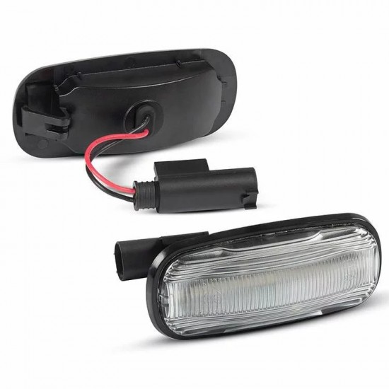 Set de 2 Lampi semnalizare laterala/aripi LED pentru Land Rover Discovery 2, Freelander 1, Defender, Rover 45, 75