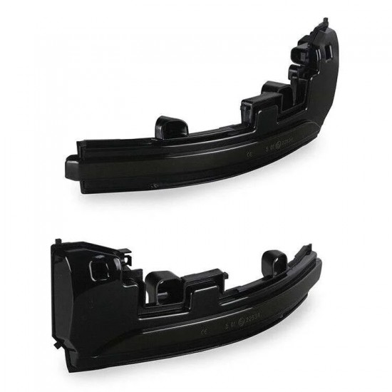  Set de 2 Lampi semnalizare oglinda LED fumurii pentru Land Rover Discovery IV din 2013-2017, Range Rover Sport L494, Range Rover IV (L405), Evoque 2012-2013 prefacelift