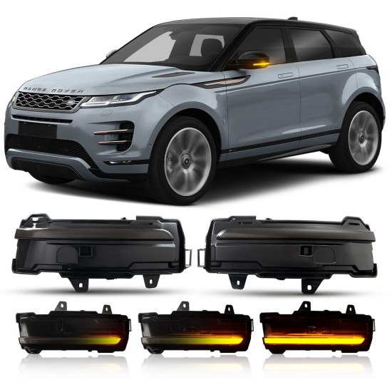 Set de 2 Lampi semnalizare oglinda LED fumurii pentru Land Rover Range Rover Evoque II, 2 din 2019