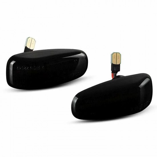 Set de 2 Lampi semnalizare laterala/aripi LED fumurii pentru Mercedes C-Class W202, S202 din 1996-2000