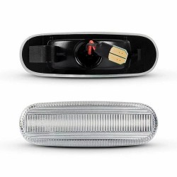 Set de 2 Lampi semnalizare laterala/aripi LED pentru Fiat Punto, Punto Evo, Grande Punto, Doblo, Fiorino, Linea, Stilo, Citroen Nemo, Lancia Musa, Peugeot Bipper