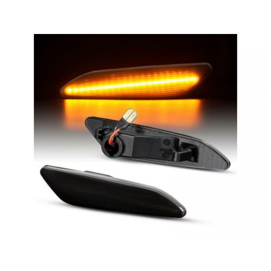 Lampi semnalizare aripi/laterala LED fumurii pentru Fiat Tipo din 2015, Alfa Romeo 147, 156, Lancia Delta, Ypsilon