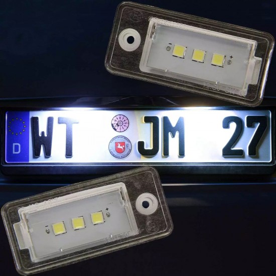 Lampi numar LED premium pentru Audi A4 B6, B7, A6 C6, A3, A5, A8, Q7